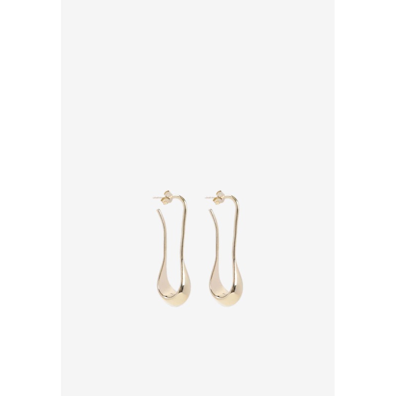 Angular Drop Earrings Gold Onesize