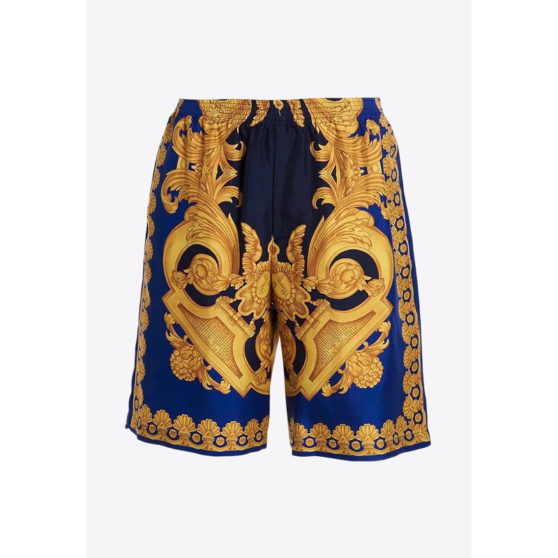 Baroque Pattern Shorts Multicolor mrtwit_IT 48