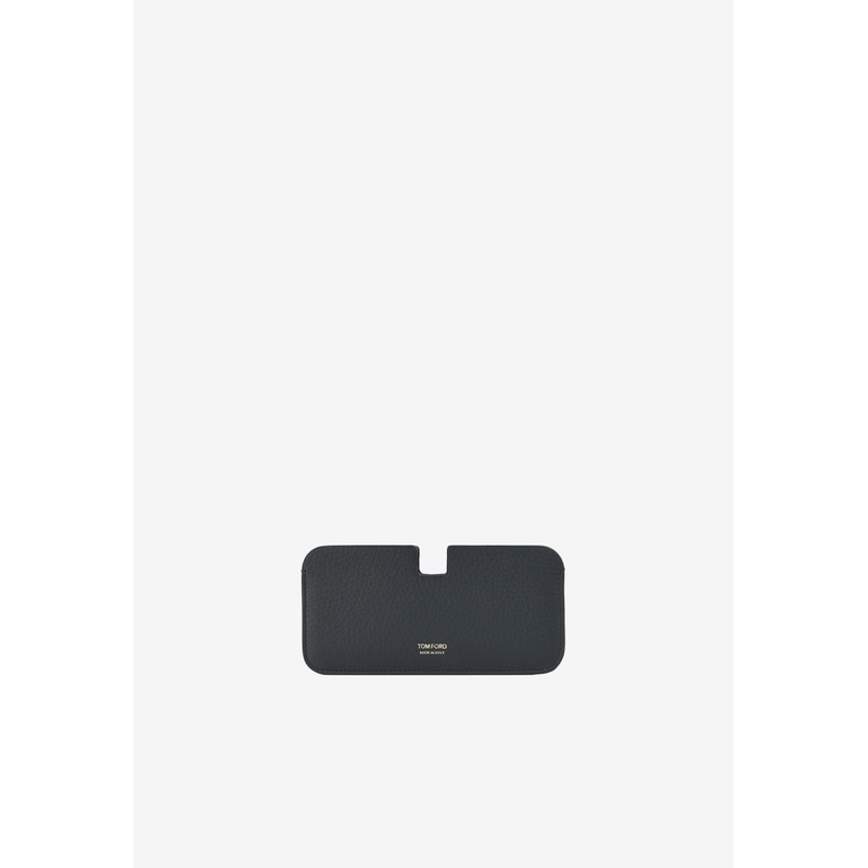Cardholder in Grained Leather Black Onesize
