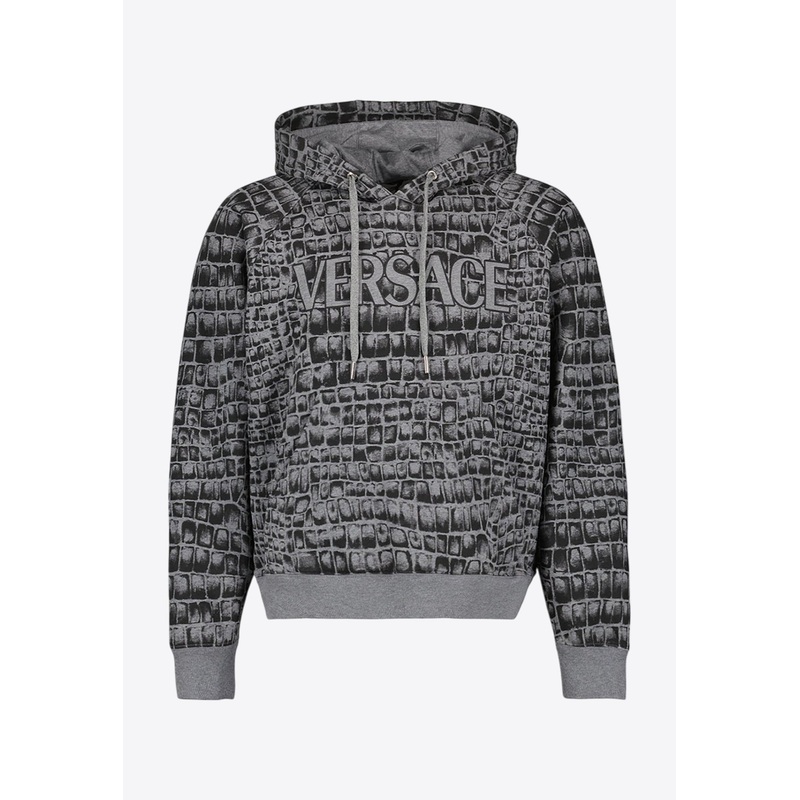 Coccodrilo Logo Hooded Sweatshirt Gray mrtwstd_S