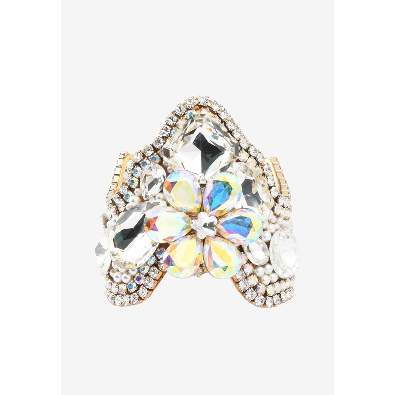 Crystal-Embellished Cuff Bracelet Crystal M