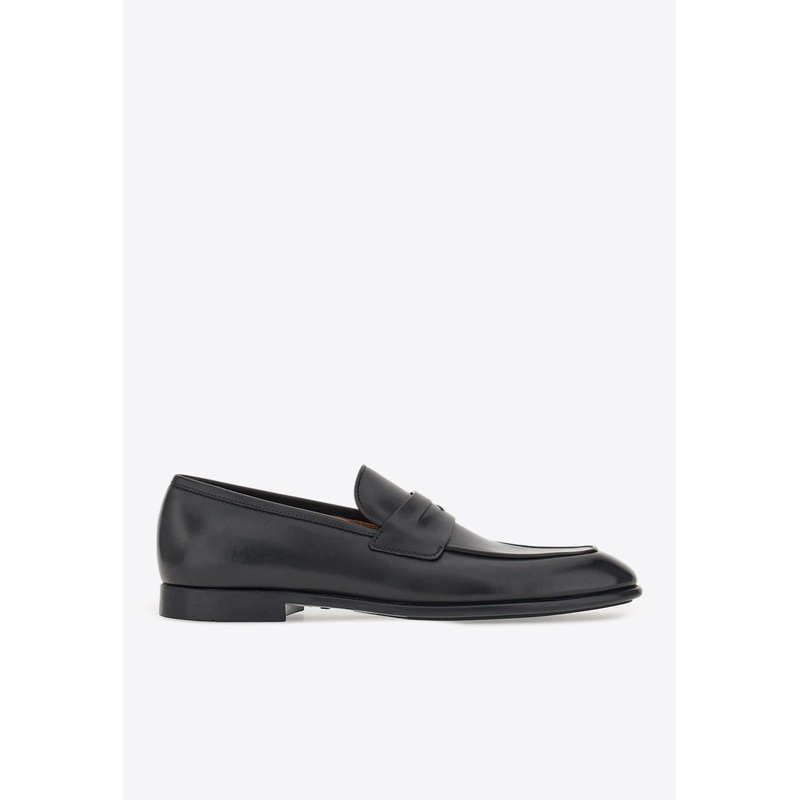 Funes Leather Penny Loafers Black mshoesus_US 6