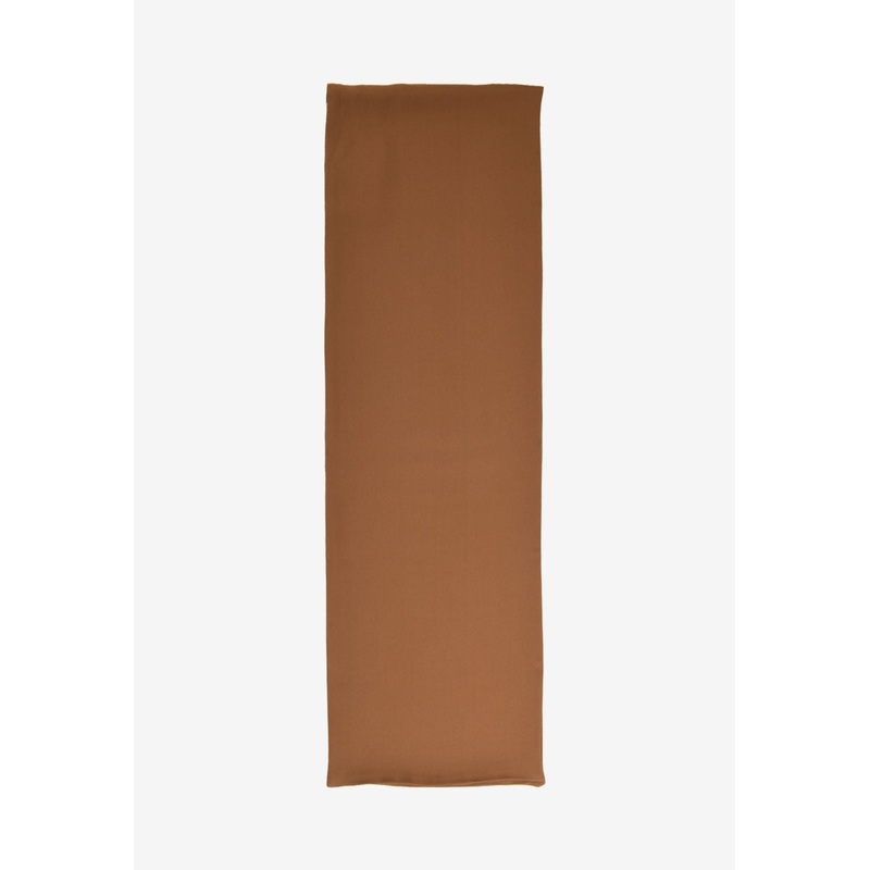 Logo Silk Scarf Brown Onesize
