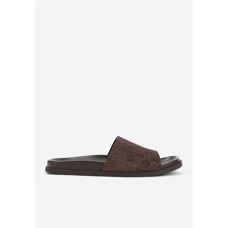 Rhein GG Suede Slides Brown mshoesuk_UK 7