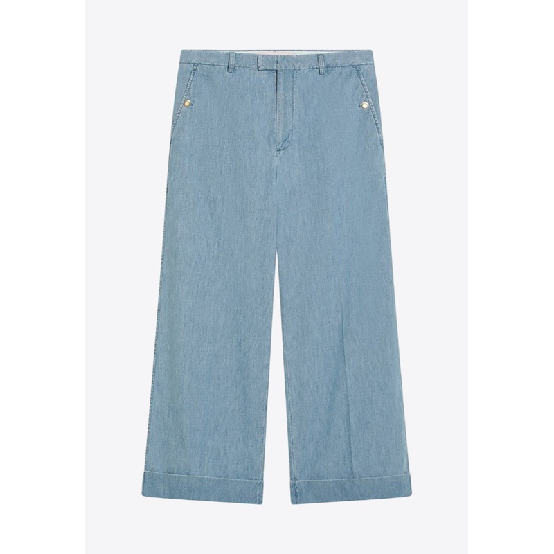 Washed Wide-Leg Jeans Blue mrtwit_IT 46