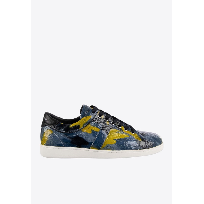 Camouflage Leather Low-Top Sneakers Multicolor mshoeseu_EU 41
