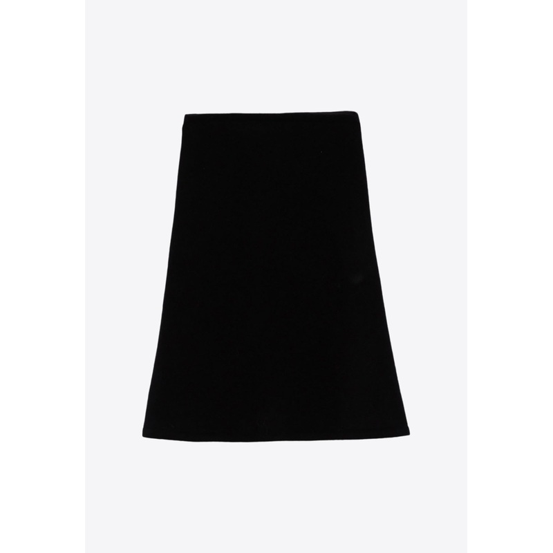 Cowl Slip-On Wool Scarf Black 42-44