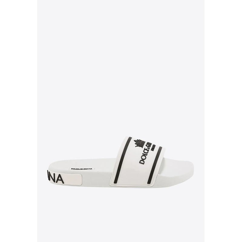 Crown Logo Pool Slides White mshoeseu_EU 41