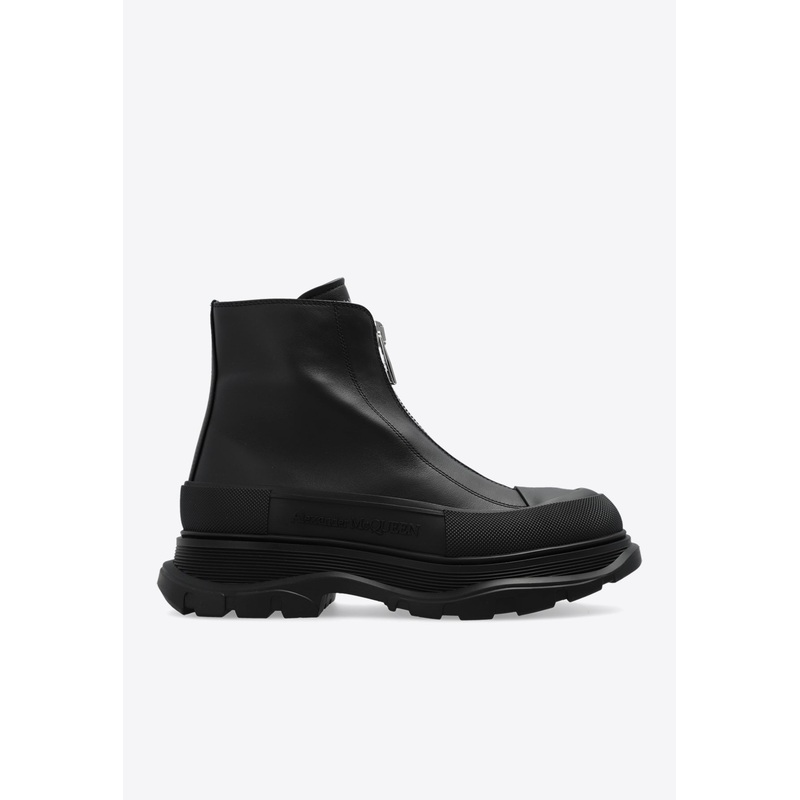 Tread Slick Leather Platform Boots Black wshoeseu_EU 35