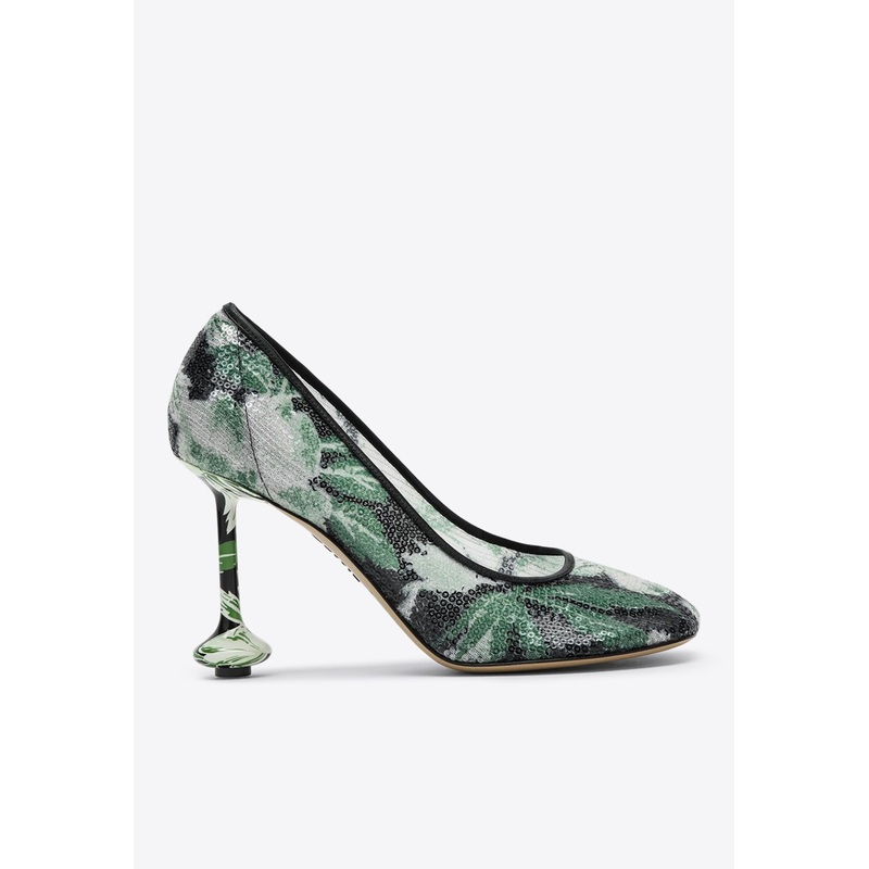70 Floral Decollete Pumps Multicolor wshoeseu_EU 36