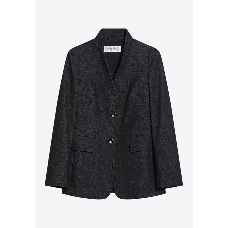 Beatrice Denim-Effect Blazer Blue wrtwit_IT 38