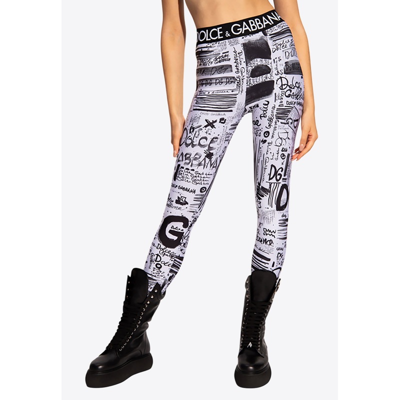 All-Over Print Leggings Monochrome wrtwit_IT 40