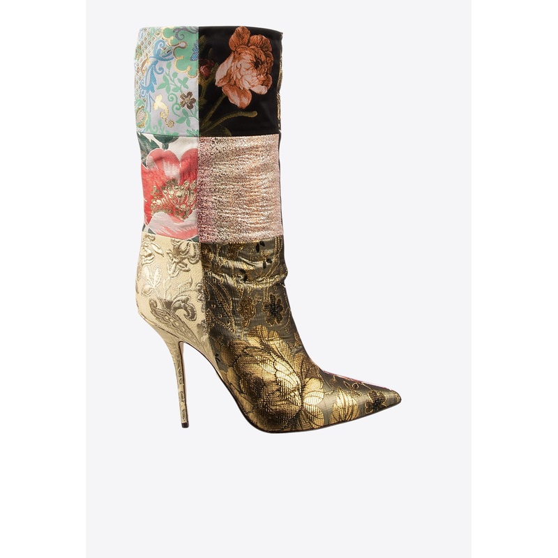 Cardinale 115 Flower Brocade Patchwork Boots Multicolor wshoeseu_EU 37