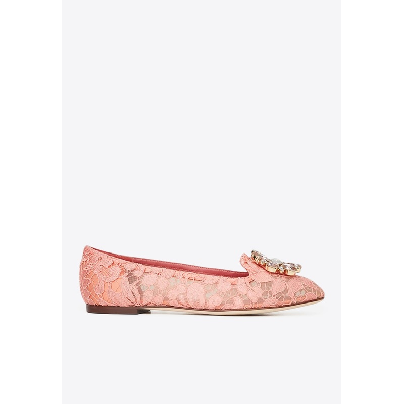 Vally Taormina Lace Ballet Flats Pink wshoeseu_EU 37.5