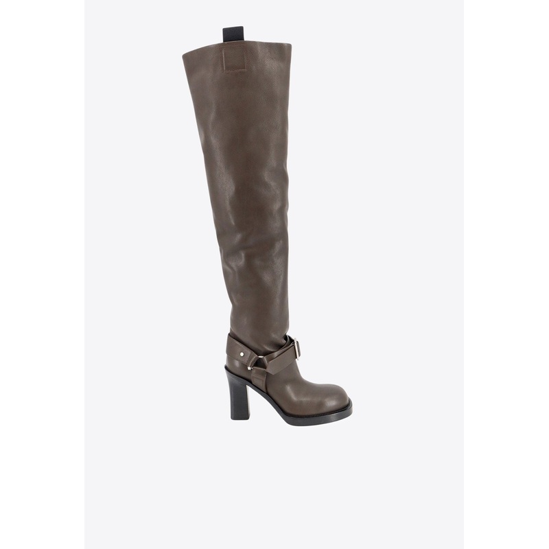 85 Leather Over-the-Knee Boots Brown wshoeseu_EU 37