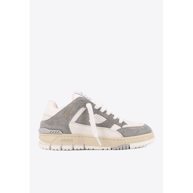 Area Lo Suede and Leather Sneakers Gray mshoeseu_EU 40