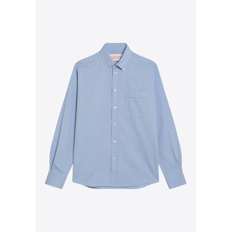 Classic Long-Sleeved Shirt Light Blue mrtwshirtseu_EU 40