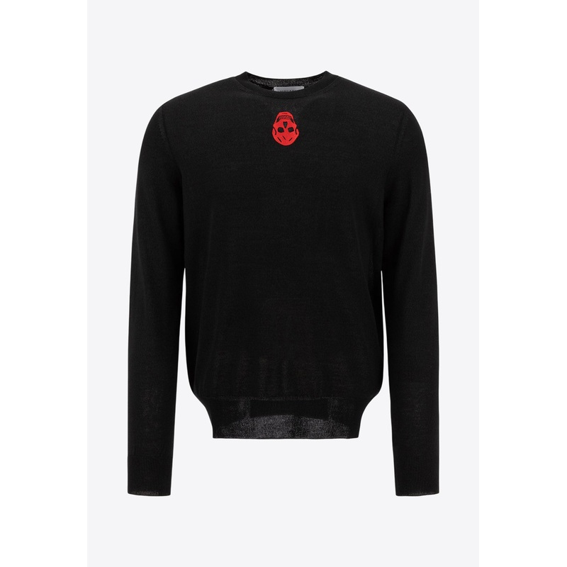 Inverted Skull Sweatshirt Black mrtwstd_S