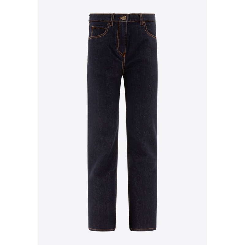 Straight-Leg Jeans Blue wrtwbottoms_26