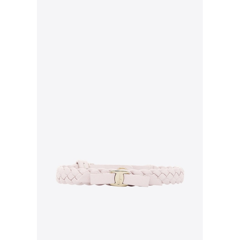 Vara Bow Leather Bracelet Pink Onesize