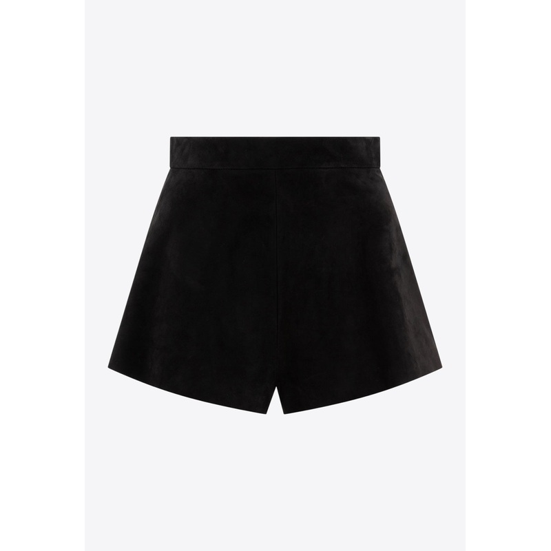 Cedro Suede Mini Shorts Black wrtwit_IT 42