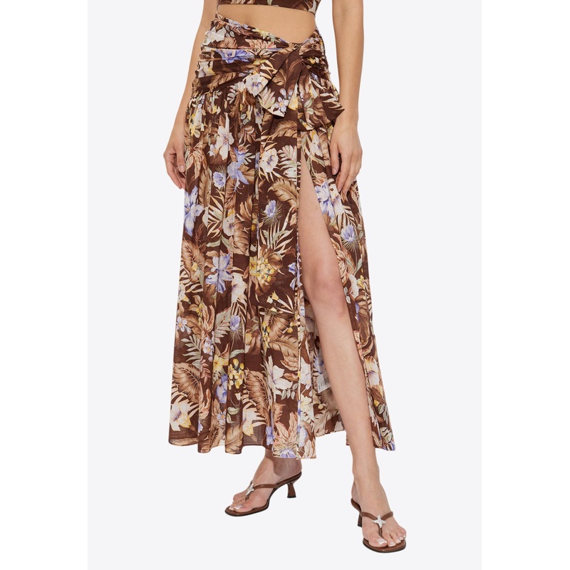 Coco Bow Floral Maxi Skirt Multicolor wrtwzimmermann_0P