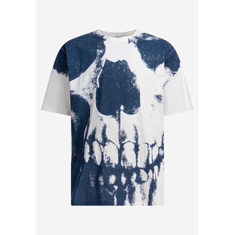 Skull Print Crewneck T-shirt Multicolor mrtwstd_M