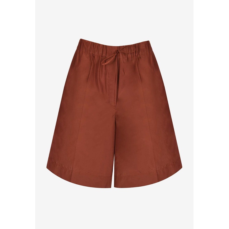 Tori Elasticated Waist Mini Shorts Red wrtwuk_UK 12