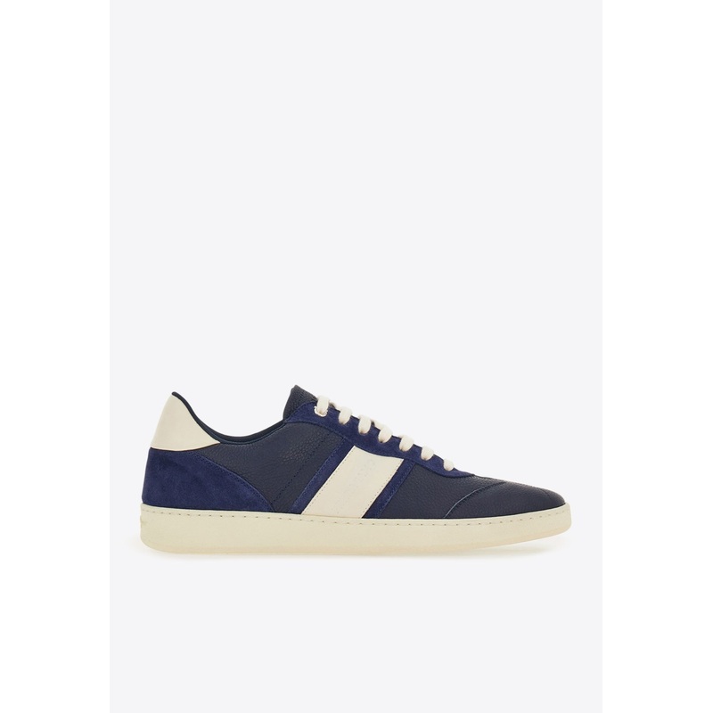 Achille Logo Leather Sneakers Blue mshoesus_US 6