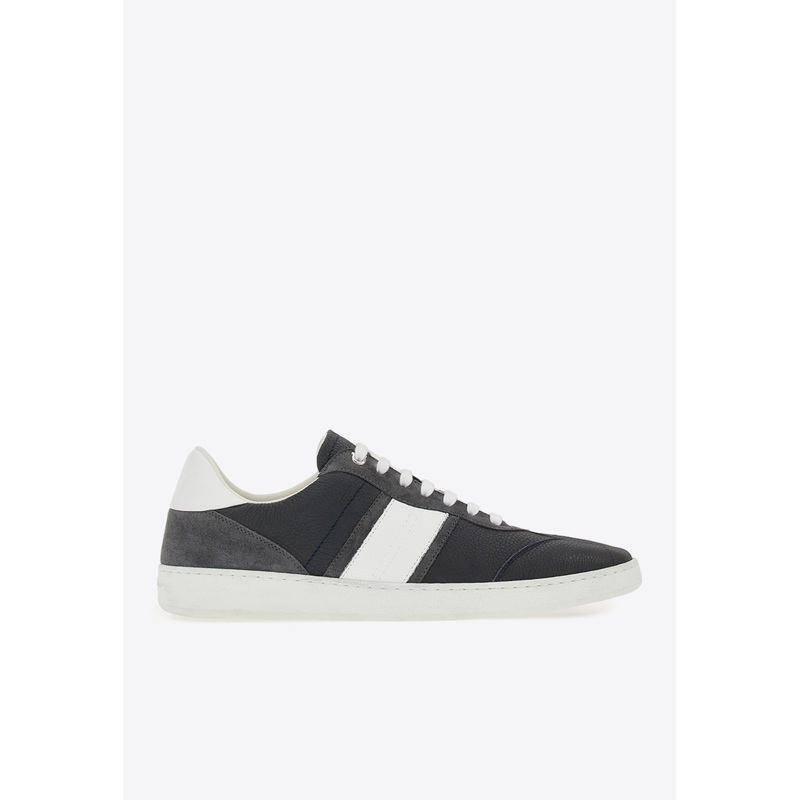 Achille Logo Leather Sneakers Gray mshoesus_US 6.5