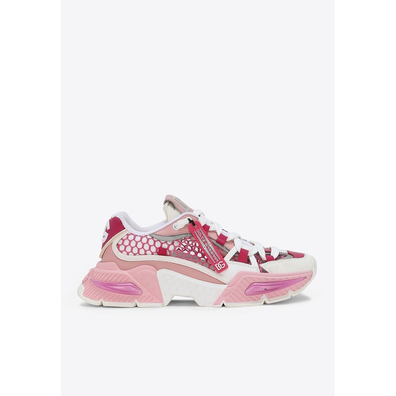 Airmaster Mesh and Leather Low-Top Sneakers Pink wshoeseu_EU 36