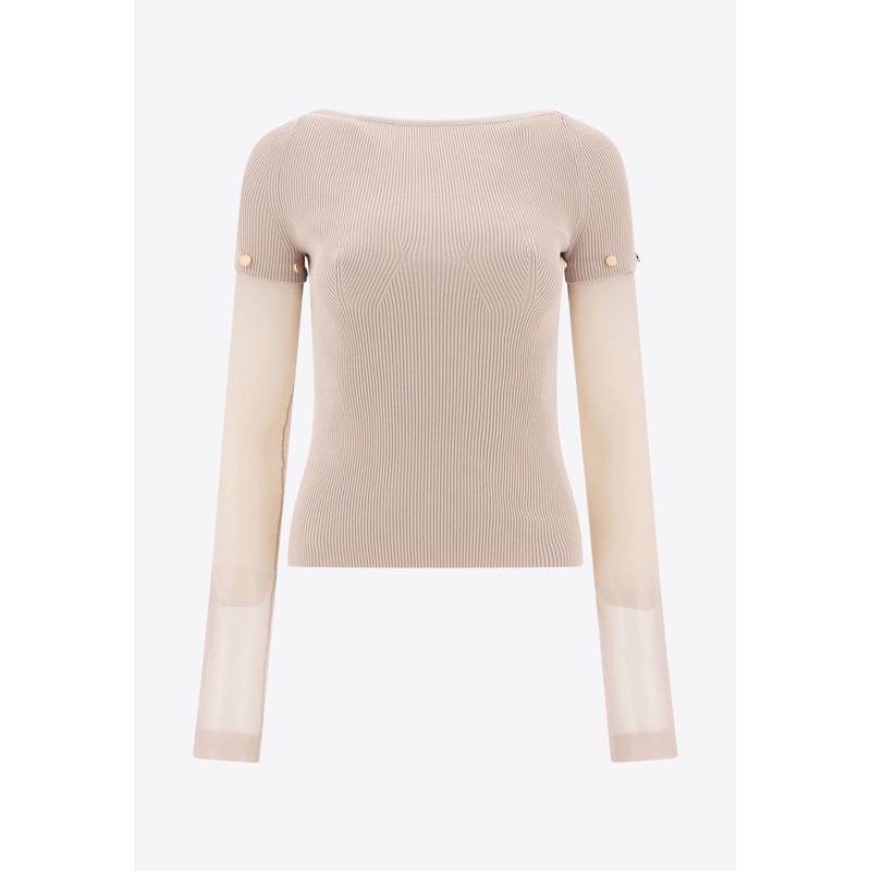 Alcide Knit Top Beige wrtwstd_S