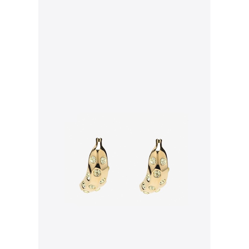 Bananes Crystal-Embellished Earrings Gold Onesize