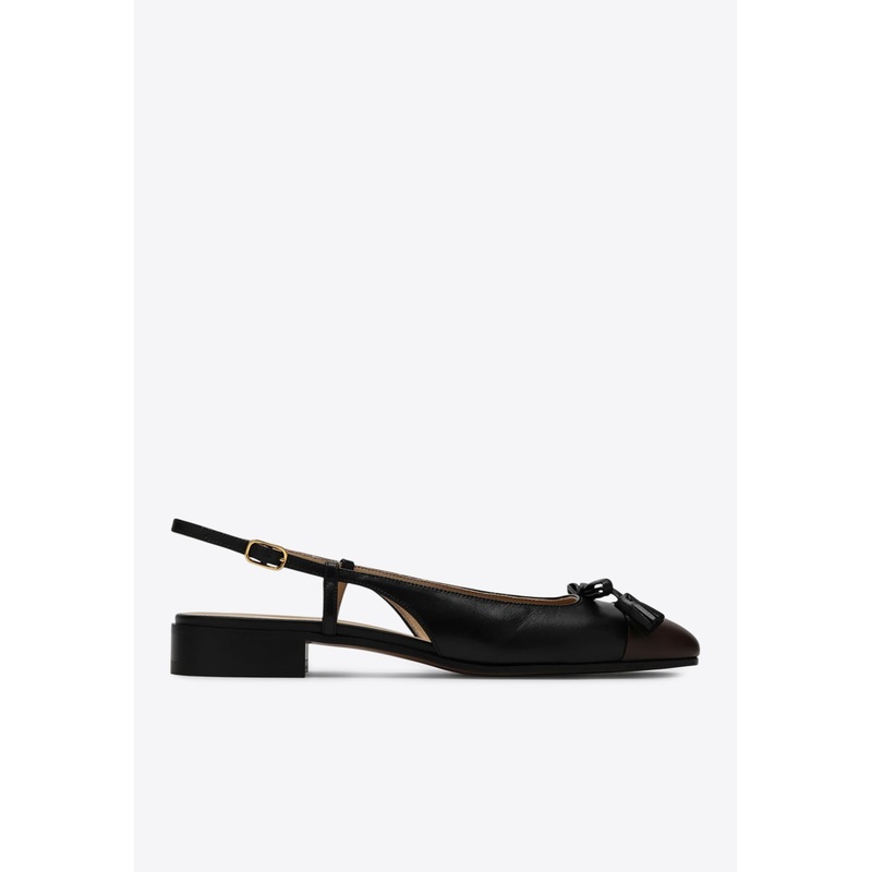 Valet Du Roi Slingback Flats Black wshoeseu_EU 36
