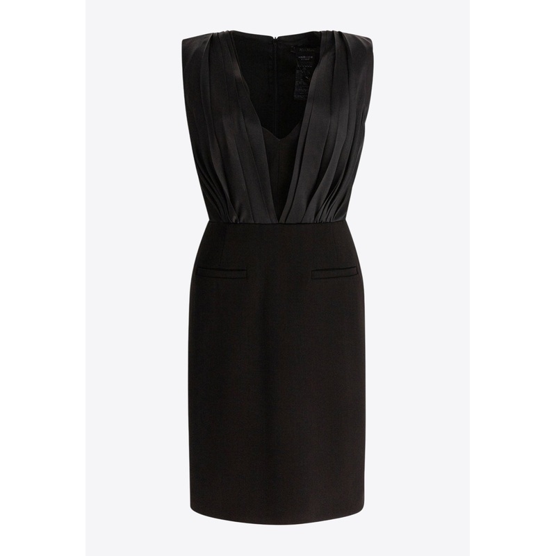Vittor V-neck Mini Dress Black wrtwit_IT 38