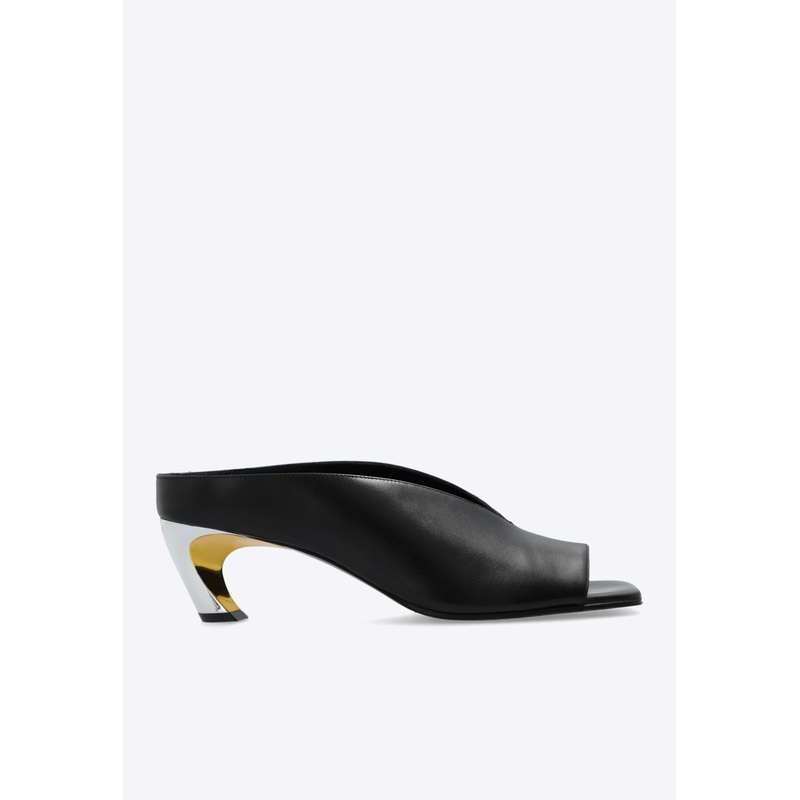 Armadillo 55 Leather Mules Black wshoeseu_EU 36
