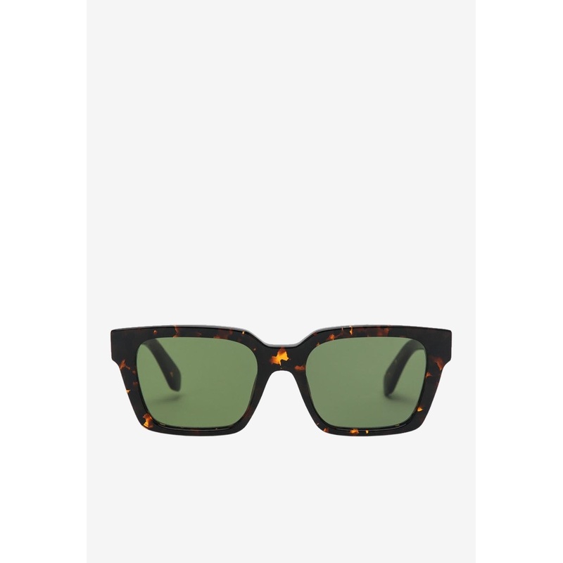 Branson Square Sunglasses Green Onesize