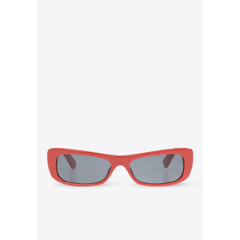 Capri Rectangular Sunglasses Gray Onesize