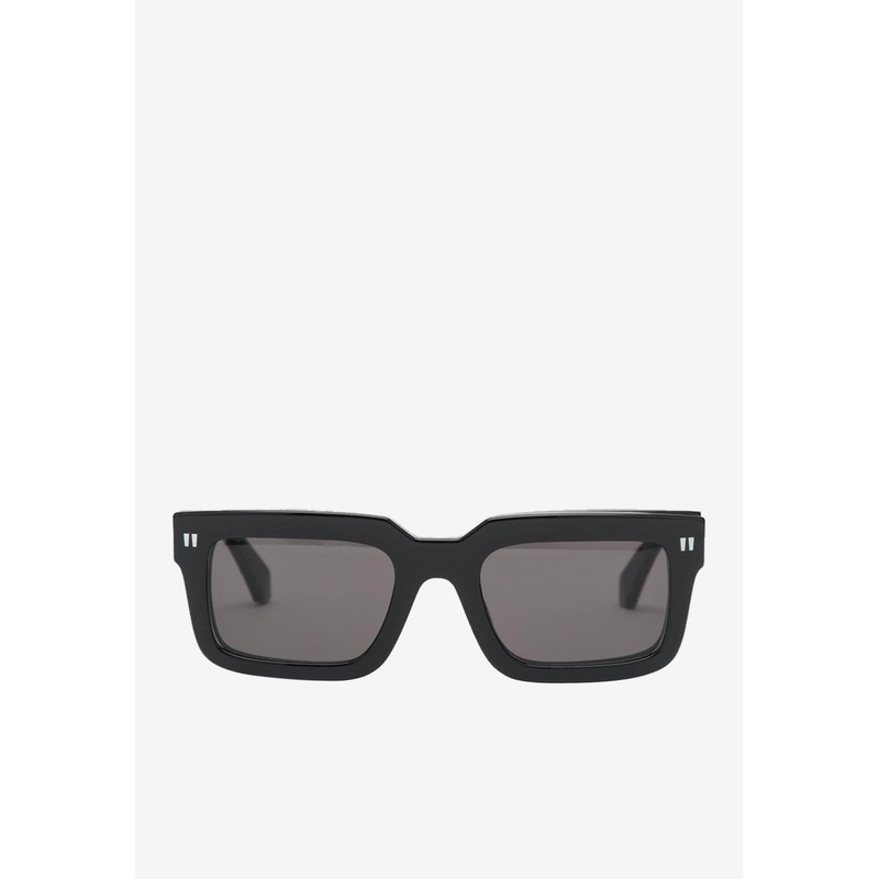 Clip-On Square Sunglasses Gray Onesize