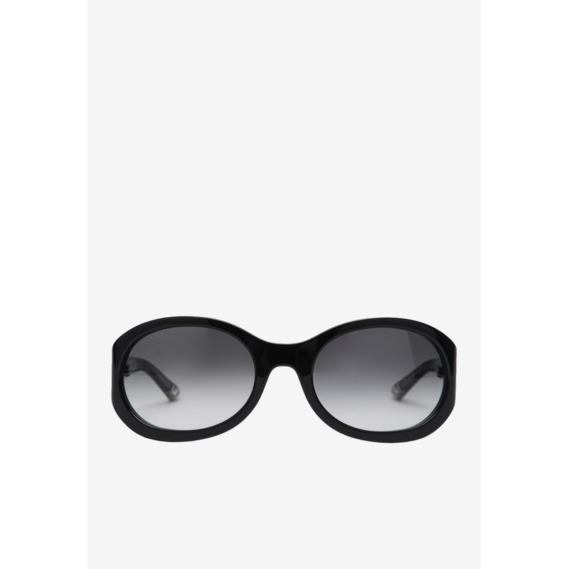 Logo Oval Sunglasses Gray Onesize
