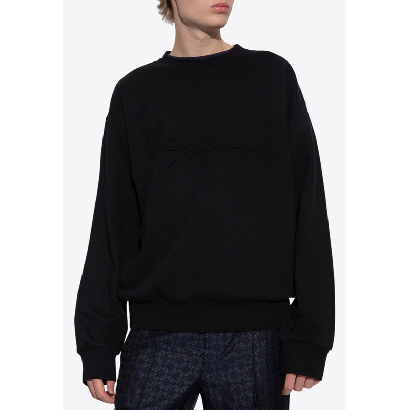 Signature Logo Sweatshirt Black mrtwstd_S