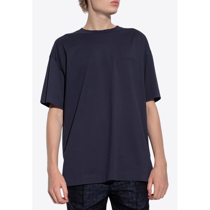Signature Logo T-shirt Navy mrtwstd_XS