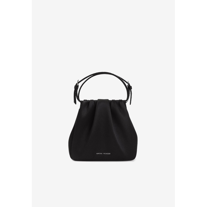 Vittoria Crystal-Embellished Top Handle Bag Black Onesize