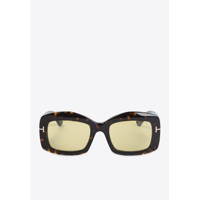 Venetia Square Sunglasses Brown Onesize