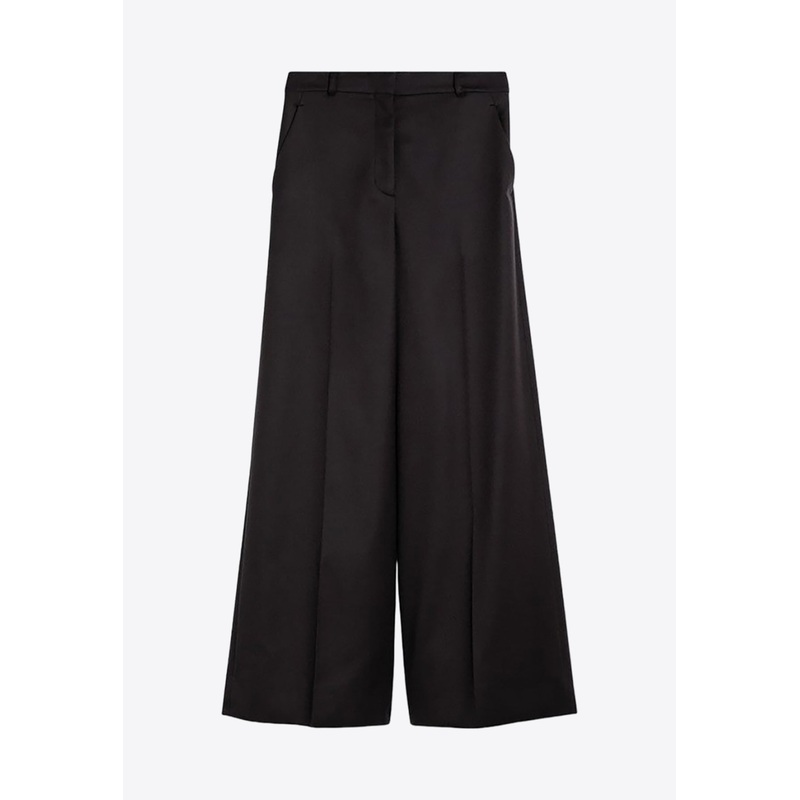Wide-Leg Tailored Wool Pants Brown wrtwit_IT 38