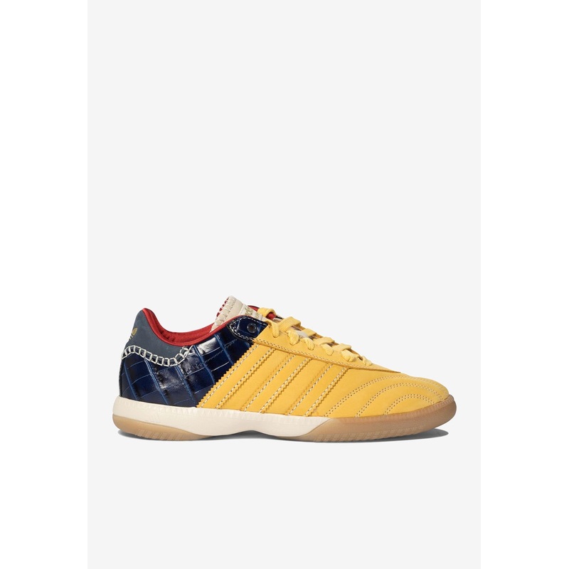 X Wales Bonner Samba Leather Sneakers Yellow mshoesuk_UK 10