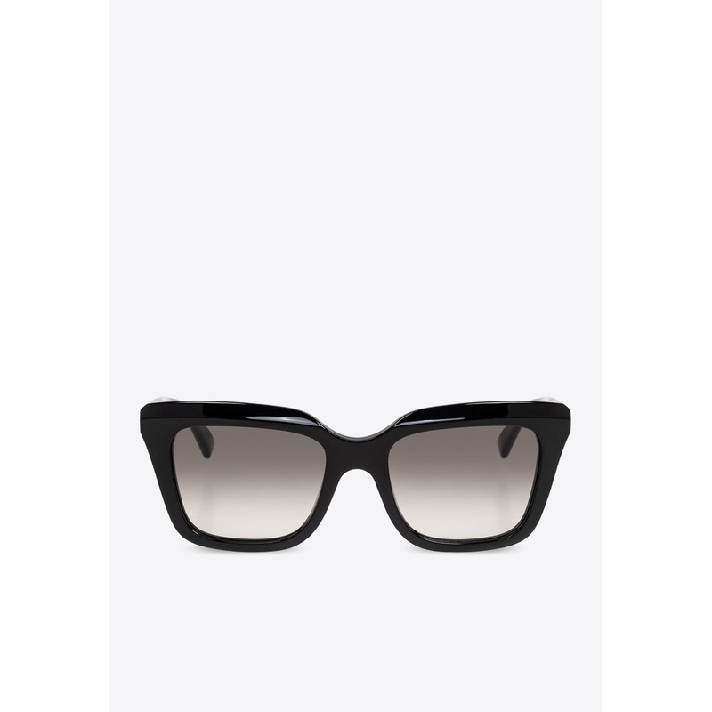 Logo Print Butterfly Sunglasses Gray Onesize
