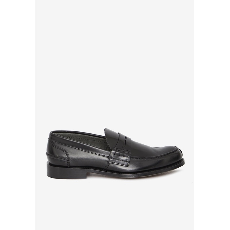 Pembrey Calf Leather Loafers Black mshoesuk_UK 6