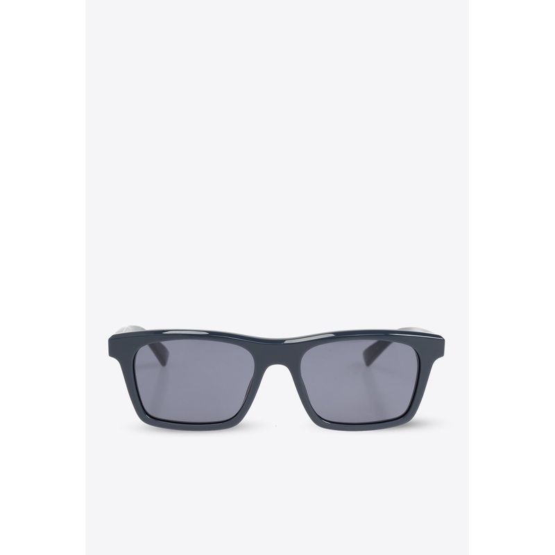 Rectangular-Frame Logo Sunglasses Blue Onesize