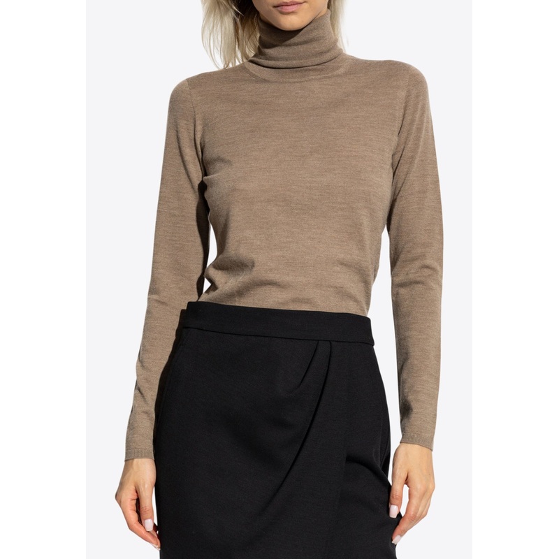 Veloce Turtleneck Sweater Brown wrtwstd_XS